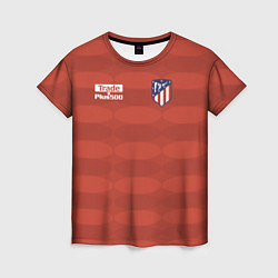 Футболка женская Atletico Madrid: Red Ellipse, цвет: 3D-принт