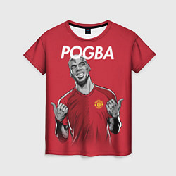 Женская футболка FC MU: Pogba