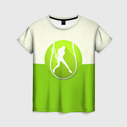 Женская футболка Символ теннисиста