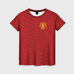 Женская футболка Manchester United: Red Lines