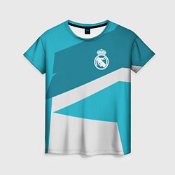 Футболка женская FC Real Madrid: Sport Geometry, цвет: 3D-принт