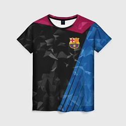 Женская футболка FC Barcelona: Abstract