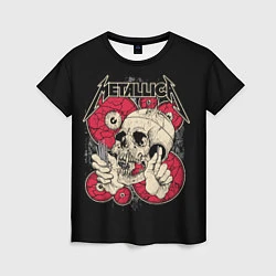 Женская футболка Metallica Skull