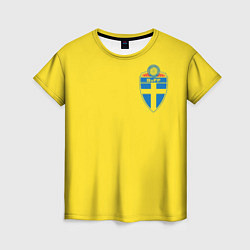 Футболка женская Сборная Швеции, цвет: 3D-принт