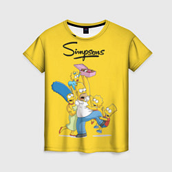Женская футболка Simpsons Family