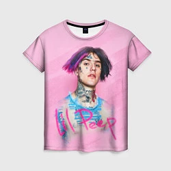Женская футболка Lil Peep: Pink Style