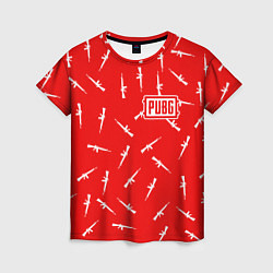 Женская футболка PUBG: Red Weapon
