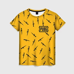 Женская футболка PUBG: Yellow Weapon