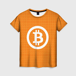 Женская футболка Bitcoin