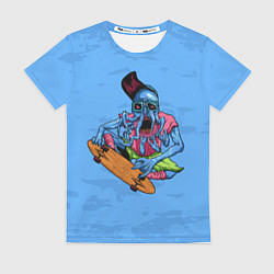 Футболка женская Skull Skate, цвет: 3D-принт