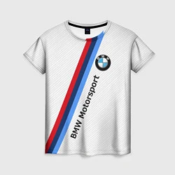 Женская футболка BMW Motorsport: White Carbon