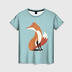 Футболка женская Minimal Fox, цвет: 3D-принт