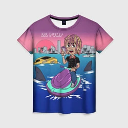 Женская футболка Lil Pump on the water