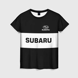 Женская футболка Subaru: Black Sport