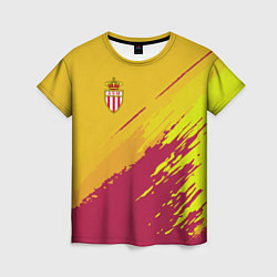 Футболка женская FC Monaco: Yellow 2018, цвет: 3D-принт