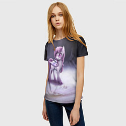 Футболка женская Violet Pony, цвет: 3D-принт — фото 2