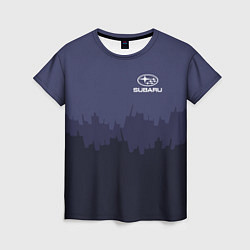 Женская футболка Subaru: Night City