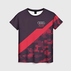 Женская футболка Audi: Red Pixel