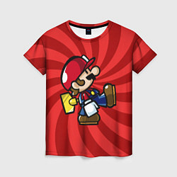 Женская футболка Super Mario: Red Illusion