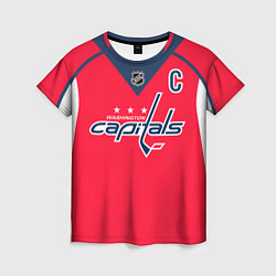 Футболка женская Washington Capitals: Ovechkin Red, цвет: 3D-принт