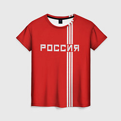 Футболка женская Россия: Красная машина, цвет: 3D-принт