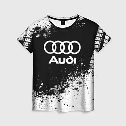 Женская футболка Audi: Black Spray