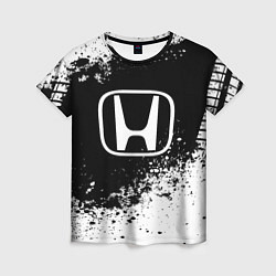 Женская футболка Honda: Black Spray