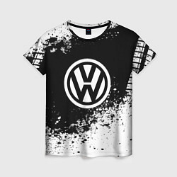 Женская футболка Volkswagen: Black Spray