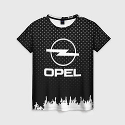 Футболка женская Opel: Black Side, цвет: 3D-принт