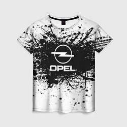 Женская футболка Opel: Black Spray