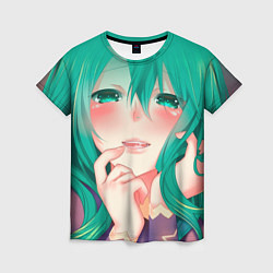 Футболка женская Miku Ahegao, цвет: 3D-принт