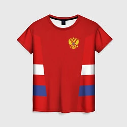 Футболка женская Russia: Sport Tricolor, цвет: 3D-принт