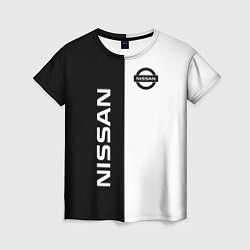 Женская футболка Nissan B&W