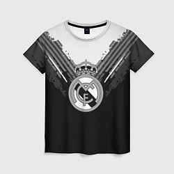 Футболка женская FC Real Madrid: Black Style, цвет: 3D-принт