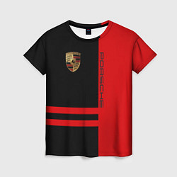 Женская футболка Porsche: Red Sport