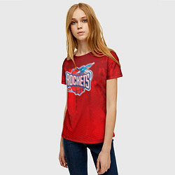 Футболка женская Rockets NBA, цвет: 3D-принт — фото 2