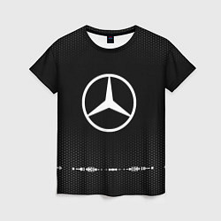 Женская футболка Mercedes: Black Abstract