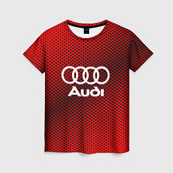 Футболка женская Audi: Red Carbon, цвет: 3D-принт