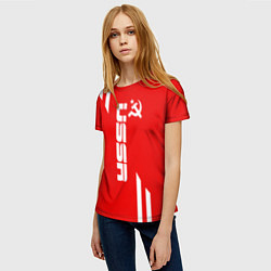 Футболка женская USSR: Red Sport, цвет: 3D-принт — фото 2