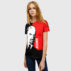 Футболка женская Хитрый Ленин, цвет: 3D-принт — фото 2