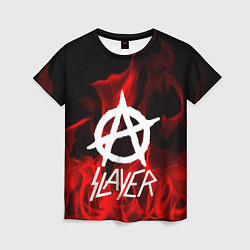 Женская футболка Slayer Flame