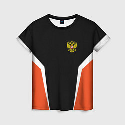Женская футболка Russia: Orange Sport
