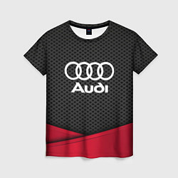 Женская футболка Audi: Grey Carbon