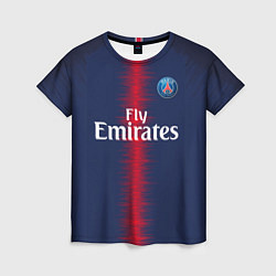 Футболка женская FC PSG: Mbappe Home 18-19, цвет: 3D-принт