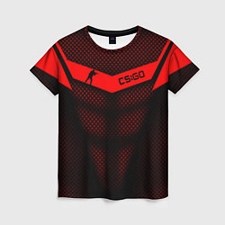 Футболка женская CS:GO Red Carbon, цвет: 3D-принт