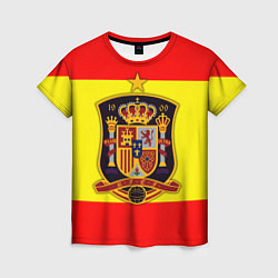 Футболка женская Сборная Испании, цвет: 3D-принт