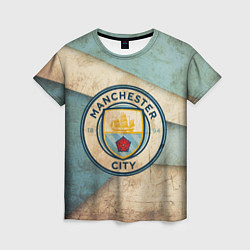 Футболка женская FC Man City: Old Style, цвет: 3D-принт