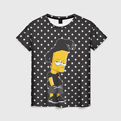 Женская футболка Барт с дредами