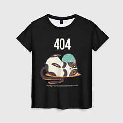 Футболка женская Kitty: Error 404, цвет: 3D-принт