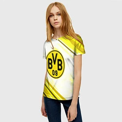 Футболка женская Borussia, цвет: 3D-принт — фото 2